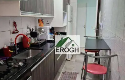 Condomínio conquista apartamento à venda, 67 m² por r$ 445.000 - vila homero thon - santo andré/sp