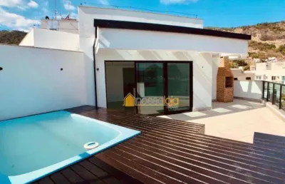 Cobertura com 4 suítes, 239 m² - venda - charitas - niterói/rj