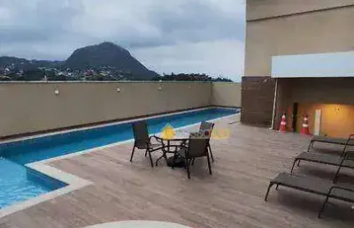 Apartamento com 2 dormitórios à venda, 68 m² - largo da batalha - niterói/rj