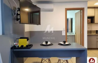 Apartamento (flat) 1 dormitórios, cozinha planejada, portaria 24 horas, elevador, em condomínio fechado