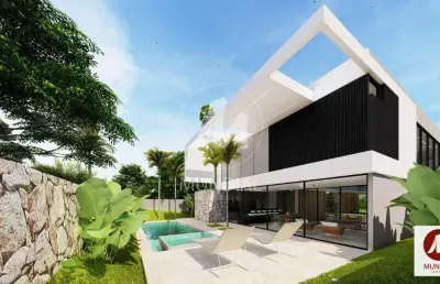 Casa (térrea em condominio) 5 dormitórios/suite, cozinha planejada, portaria 24hs, lazer, elevador, em condomínio fechado