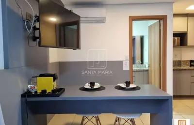 Apartamento (flat) 1 dormitórios, cozinha planejada, portaria 24 horas, elevador, em condomínio fechado