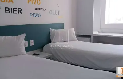 Apartamento (flat) 1 dormitórios, portaria 24 horas, elevador, em condomínio fechado