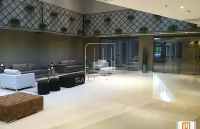 Apartamento (flat) 1 dormitórios/suite, cozinha planejada, portaria 24hs, lazer, espaço gourmet, salão de festa, salão de jogos, elevador, em condomínio fechado