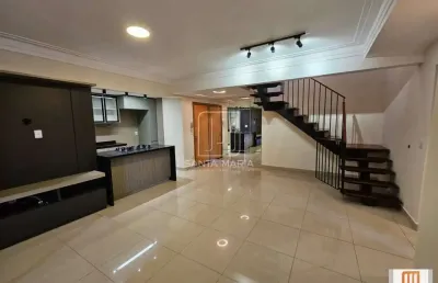 Apartamento (cobertura 2 - duplex) 3 dormitórios/suite, cozinha planejada, portaria 24hs, salão de festa, elevador, em condomínio fechado