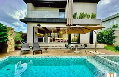 Casa (sobrado em condominio) 5 dormitórios/suite, cozinha planejada, portaria 24hs, lazer, espaço gourmet, salão de festa, salão de jogos, elevador, em condomínio fechado