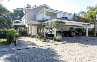 Casa condominio para venda - 588.62m², 4 dormitórios, sendo 4 suites, 5 vagas - pedra redonda
