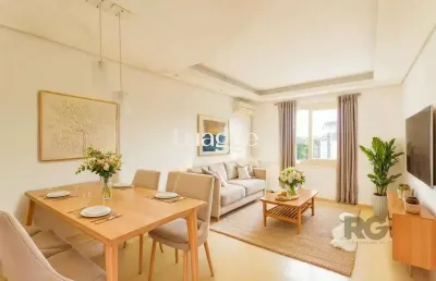 Apartamento semimobiliado para locação no bairro cavalhada - piso laminado - 60m² área privativa - 02 quartos - 01 vaga estacionamento