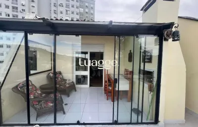 **cobertura com 2 quartos e churrasqueira na glória, porto alegre - oportunidade única!**
