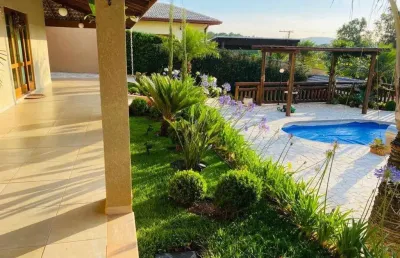 Casa estilo chácara ao lado da al. lucas, projeto moderno 4 suítes, lazer, horta e pomar...um sonho