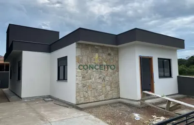 Casa nova à venda com 3 dormitórios sendo 1 suíte no bairro forquilhas em são josé