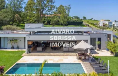 Linda casa com 5 suítes e piscina no condomínio terras de são josé ii em itu sp. 2.160at 557m2.ac