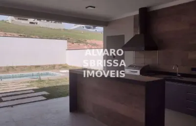 Linda casa nova térrea à venda com 3 suítes e piscina no condomínio campos de santo antônio ii em itu sp