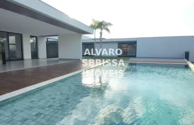 Exuberante e climatizada casa junto ao premiado campo de golfe do terras de são josé. 5 suítes 1 máster 820m2ac  (alugada)