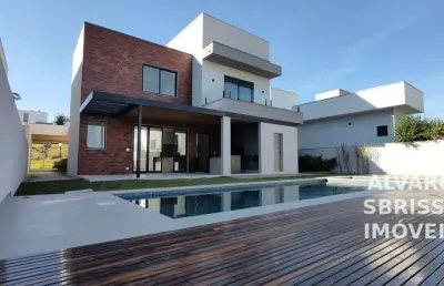 Casa com piscina e 4 suítes à venda no condomínio villas do golfe em itu sp  at.503m2 ac.326m2