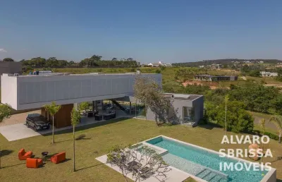 Casa mobiliada com piscina e 6 suítes no condomínio terras de são josé ii em itu sp ac:796m2 at:3.878