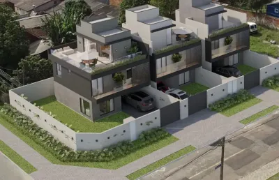 Lindos sobrados com 3 quartos/01 suíte  em santa felicidade