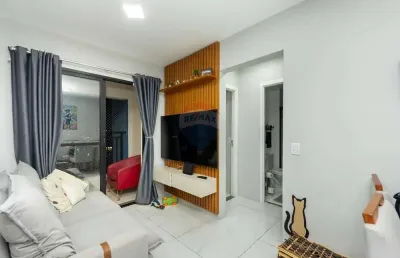 Belo apartamento a venda no condomínio terraço beach parque, com 55 mt com 2 quartos e 1 suite - osasco
