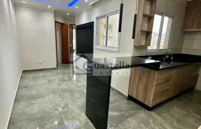 <p>descubra a liberdade de morar em uma cobertura no coração do jardim santo andré! este apartamento exclusivo oferece 76m² de área útil, distribuídos de forma inteligente em 2 dormitórios aconc