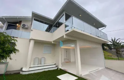 Casa de alto padrão com 4 dormitórios no ribeirão da ilha - próximo ao trevo do erasmo em florianópolis-sc