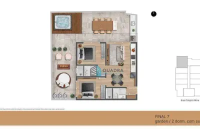 Apartamento garden a preço de custo, com área de lazer, no centro