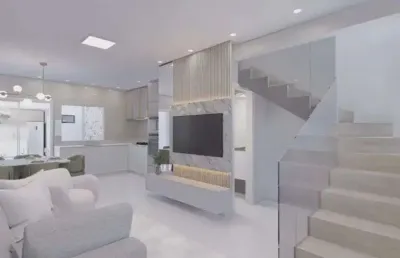 Sobrado de alto padrão à venda no villa hipica residence no jardim coronel em itanhaém - sp