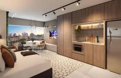 Studio à venda no edifício de alto padrão haus mitre campo belo, campo belo, são paulo - sp