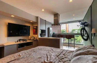 Apartamento tipo studio à venda no condomínio axis vila mariana em mirandópolis em são paulo - sp