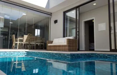 Casa térrea com piscina à venda em paulínia, condomínio terras do cancioneiro - são paulo