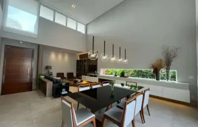 Casa alto padrão à venda no condomínio alphaville em campinas-sp