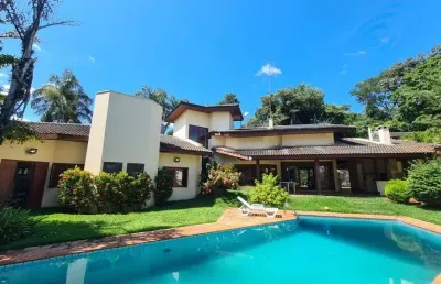 Casa sobrado à venda ou aluguel no condomínio jardim botânico em sousas - campinas - sp.