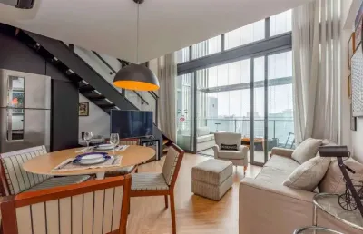 Apartamento duplex alto padrão à venda e para locação no condomínio forma itaim em são paulo - sp