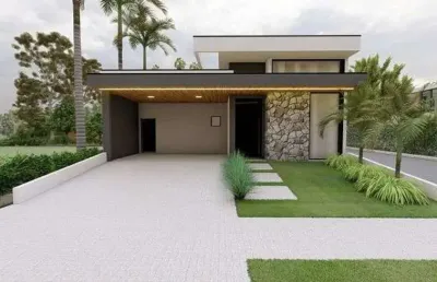 Casa de condomínio térrea à venda no residencial club portinari no parque brasil em paulínia - sp