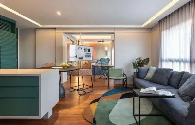 Apartamento de luxo mobiliado à venda no condomínio gabell em jardins – são paulo