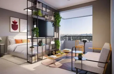 Studios à venda no edifício camino alto da boa vista, santo amaro, são paulo - sp