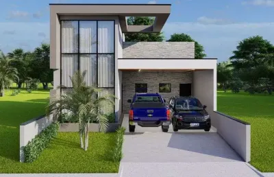 Casa térrea para venda no condominio terras da estância no vila monte alegre em paulínia - sp.