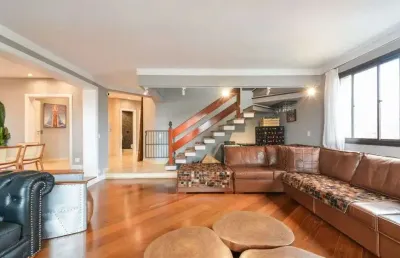 Cobertura duplex de luxo à venda no condomínio villa tivoli em indianópolis em são paulo - sp