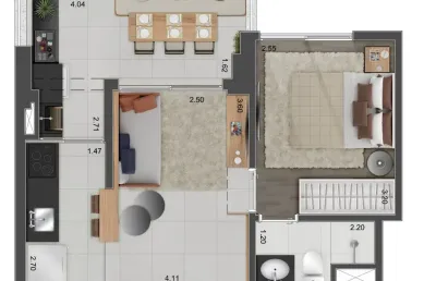 Apartamento à venda no condomínio contemporâneo jardins em jardins em são paulo - sp