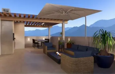 Apartamento com terraço gourmet massaguaçu, caraguatatuba, sp