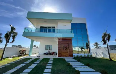 Casa em condominio para aluguel, 5 quartos, 5 suítes, sendo 1 dce, 4 vagas, condomínio alphaville - barra dos coqueiros/se