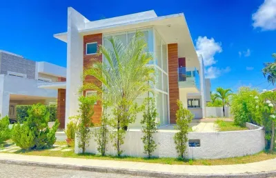 Belíssima casa com 3 suítes no condominio ravines - bairro aruana