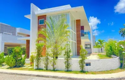 Belíssima casa com 3 suítes no condominio ravines - bairro aruana