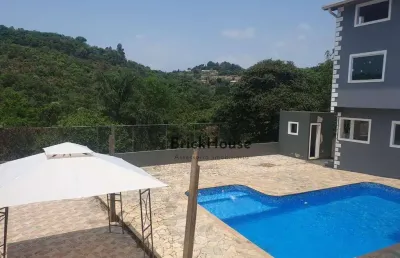 Chácara com 4 dormitórios, 1080 m² - venda por r$ 1.000.000,00 ou aluguel por r$ 5.000,00/mês - pousada dos bandeirantes - araçariguama/sp