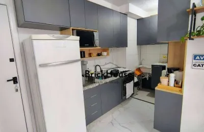 Apartamento com 2 dormitórios à venda, 34 m² por r$ 350.000,00 - várzea da barra funda - são paulo/sp