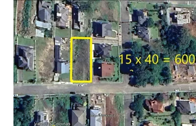 Terreno à venda no bairro vale das colinas com 600 m² de área privativa