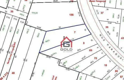 Terreno à venda, 500 m² por r$ 1.400.000,00 - parque das nações - santo andré/sp