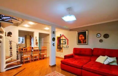 Sobrado com 3 dormitórios à venda, 190 m² por r$ 595.000,00 - vila floresta - santo andré/sp