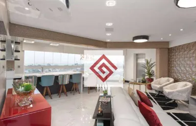 Apartamento com 3 dormitórios à venda, 160 m² por r$ 2.100.000,00 - vila guiomar - santo andré/sp