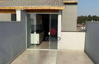Cobertura à venda, 104 m² por r$ 530.000,00 - vila camilópolis - santo andré/sp