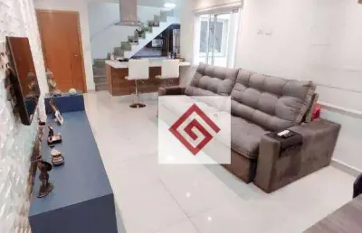 Cobertura com 3 dormitórios à venda, 180 m² por r$ 740.000,00 - utinga - santo andré/sp